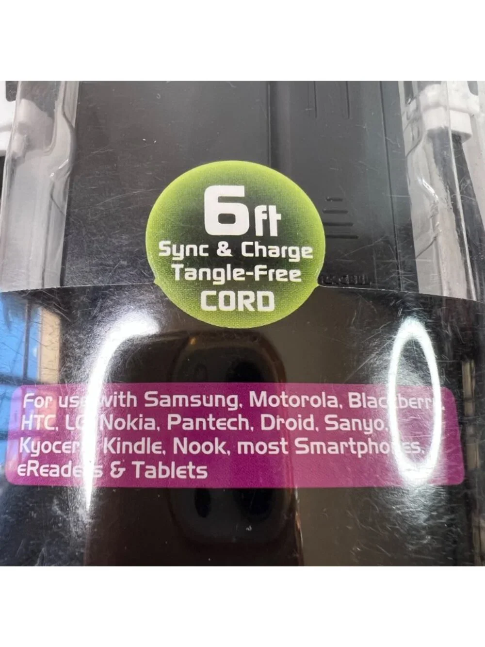 Duracell 3 in 1 Rechargeable Charger PRO126 6ft Cord Samsung Motorola Blackberry